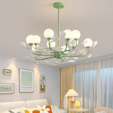 Opal Glass Chandelier